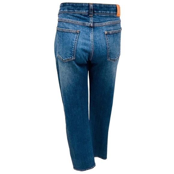 STELLA MCCARTNEY SKY BLUE DARK STONE DENIM LOGO JEANS - Picture 3 of 6